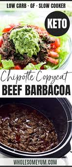 Chipotle Beef Barbacoa Recipe Copycat In A Slow Cooker Crock Pot If You Love Barbacoa Beef You H Barbacoa Recipe Healthy Crockpot Chipotle Barbacoa Recipe