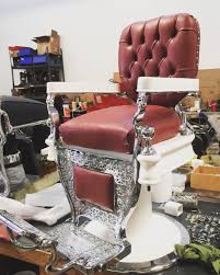 Rarebarberchairs Los Angeles On Instagram 1930 S Theo A Kochs Burgundy Barber Chairs Barber Chair Chair Barber