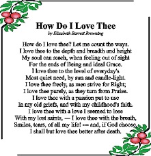 Image result for images How Do I Love Thee? (Sonnet 43) Elizabeth Barrett Browning