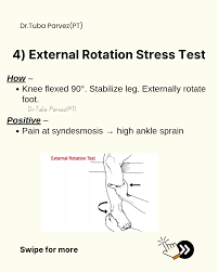 Image result for Ankle External Rotation Test
