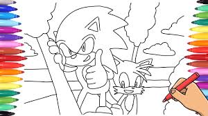 Able classic tails coloring pages transparent background png clipart hiclipart. Sonic The Hedgehog And Miles Tails Prower Coloring Pages How To Draw Sonic And Tails Youtube