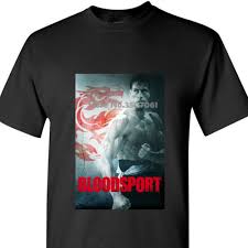 My edit of van damme in the 1988 movie: T Shirts Clothing Shoes Accessories Bloodsport Jean Claude Van Damme Movie Poster T Shirt