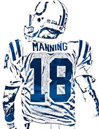 Peyton had neck surgery that offseason and afterward he could not. Peyton Manning Indianapolis Colts Pixel Art Mixed Media By Joe Hamilton