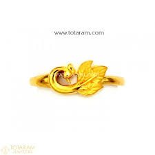 22k Gold Peacock Ring For Women 235 Gr5414 Buy This Latest Indian Gold Jewelry Design In 2 7 Gold Rings Fashion Gold Ring Indian Latest Gold Ring Designs
