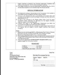 Vnsgu degree certificate form in the urls. Application Form For Degree Certificate Ksou 2020 2021 Mba