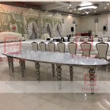 For full course meals a 30 x 30 table will comfortably serve only 2 seated people. China Stainless Steel Big Size Vip Wedding Hall Event Dining Table China Dining Table Cafe Table