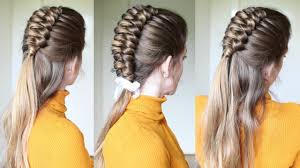 The side braid is a cute style of braiding that goes over the shoulder. Half Up Half Down Infinity Braid Hairstyle Braids Hairstyles Braidsandstyles12 Youtube