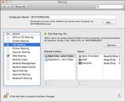 sharing preferences on your macbook dummies