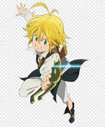 His sacred treasure is the demon sword lostvayne and his inherent power is full counter. Boy Holding Sword Anime Character The Seven Deadly Sins Meliodas Anime 7 Sin Chibi Fictional Character Png Pngegg