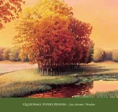 Coleção encantadora de gatinhos de aquarela. Late Summer Meadow Art Print Buy At Europosters