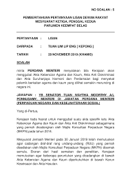 Tajuk ringkas dan permulaan kuat kuasa 1. Par14p2m3 Soalan Lisan 5 Pdf Parliamentary Documents