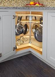 Rev A Shelf Nsls Km 28s 7 The Glideware Lazy Susan Cookware Organizer Is Available In Two Sizes An Corner Kitchen Cabinet Lazy Susan Kitchen Furniture Design