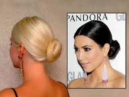 Maybe you would like to learn more about one of these? Kim Kardashian Bun Hair Tutorail Prom Wedding Updo Hairstyle For Long Hair Sleek Down Do Youtube