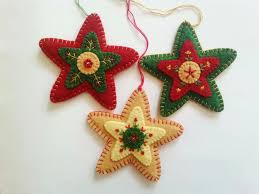 Folk Art Star Sewing Pattern Download Felt Star Ornament Pdf Pattern File Downloadable Felt Christmas Ornament Pattern Christmas Ornament Pattern Felt Christmas Ornaments Felt Christmas