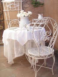 Cabin Cottage White Patio Furniture Metal Patio Furniture Iron Patio Furniture