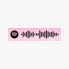 Ice Cream By Blackpink With Selena Gomez Spotify Scan Code Sticker By Wandersapparel Music Stickers Pop Stickers Cute Stickers