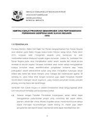 Ismail sabri bin yaakub menteri belia dan sukan kementerian belia dan sukan. Kertas Kerja Hari Sukan Negara
