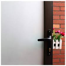 You'll find the most common and popular door sizes online. White Frosted Privacy Window Film No Glue Glass Door Film Stained Glass Window Tint Static Cling Heat Control Anti Uv For Bathroom Bedroom Living Room Office Meeting Room 35 Inches By 78 7 Inches Buy Online In Jamaica
