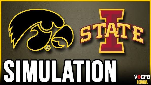 Iowa vs Iowa State - 9/12 Simulation on CFB 27
