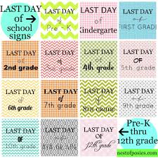 Free printable closed for the 4th signs. Last Day Of School Signs Free Printable Prek 12th Grade Nest Of Posies