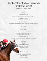 Ich habe es endlich geschafft, mit den 1000 fragen an mich selbst weiter zu machen und es. September To Remember Stakes Buffet Laurel Park