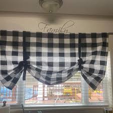 tie up shades, kitchen curtains, valance