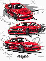 Silvia Generations Red Essential T Shirt By Motorprints In 2021 Cool Car Drawings Car Drawings Art Cars