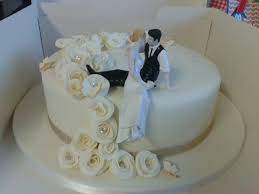 Cascading Rose Single Tier Wedding Cake Wedding Cake Toppers Cake Designs Cake