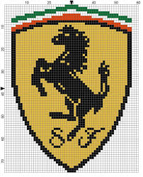 Ferrari Point De Croix Pixel Art Voiture Et Croix