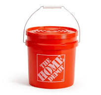 The Home Depot 2 gal. Orange paint Bucket PN0192 - The Home ...