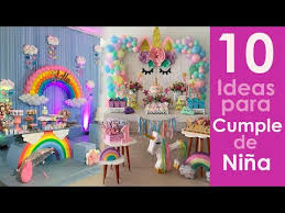 Guirnaldas para decorar la fiesta de tu hija(o). 10 Ideas Para Cumpleanos De Nina Youtube
