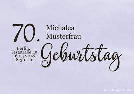 Unsere sprüche für die einladung zum 70. Einladung Zum 70 Geburtstag Gratis Einladungskarten Texte