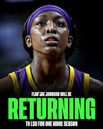 It's official, Flau'jae Johnson will be returning to LSU 🐯 (Via FOS