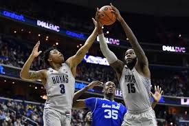 The georgetown university men's basketball team, which, like all sports teams at georgetown university, is named the georgetown hoyas, is a basketball program in the ncaa division i big east conference. Georgetown Maintains Tournament Hopes Defeats Seton Hall In Double Overtime Big East Coast Bias