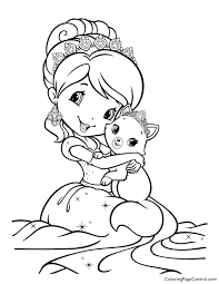 Does your daughter like a ballerina so much? Strawberry Shortcake Ballerina Coloring Page Coloring Page Central
