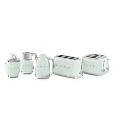 Toaster Grille Pain Vert D Eau Tsf02pgeu Smeg Be