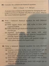 (2) c 2 h 4 + o 2 → co 2 + h 2 o. Answered Write A Balanced Chemical Equation For Bartleby