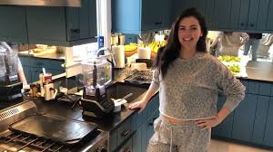 When we got to the kitchen, things were already set up. Banana Blender Pancakes Recipe Katie Lee S Protein Packed Breakfast