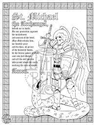 St Michael Printable Perfect For Coloring Coloring Pages Designs Coloring Books Printable Coloring Pages