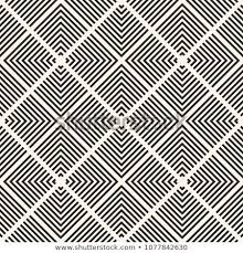 Black And White Photo With Color Grid Lines Vector Geometric Seamless Pattern Monochrome Texture With Squares Lines Diagonal Grid Lattice Repeat Tiles Abstract Grap Tekstury Uzory