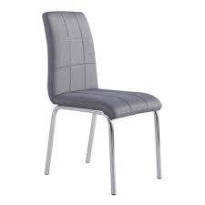 Worldwide Home Furnishings 202 160gy Solara Ii Fabric Dining Chair Set Of 4 Steel Dining Chairs Black Modern Chairs Dining Chairs