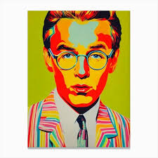 Darell Colourful Pop Art Canvas Print by The Music Lab