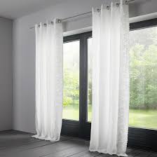 Vorhang In Weiss Ca 140x245 Cm Nele Leinenvorhang Weiss Blickdichte Vorhange