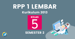 Rencana pelaksanaan pembelajaran (rpp) adalah rencana kegiatan pembelajaran tatap muka untuk satu pertemuan atau lebih. Rpp 1 Lembar Kelas 5 Semester 2 K13 Revisi 2020 Katulis
