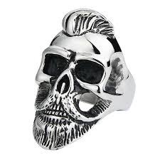 Comment dessiner une tête de mort 4 styles tutoriel. Bague Tete De Mort Barbu Univers Skull
