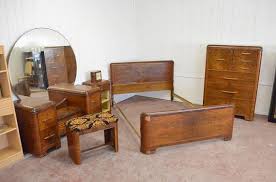 Art Deco 1930 S Waterfall Bedroom Set Vanity 1930s Home Decor Art Deco Bedroom Furniture Home Decor Bedroom