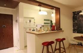 Having a kitchen with a mini bar is a great idea. Simple Mini Bar Design Inside The House