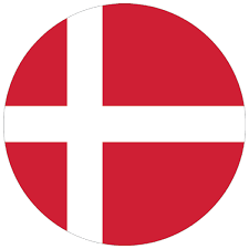 Dänemark flagge 20 x 30 cm. Aufkleber Rund Danemark Grosse 1