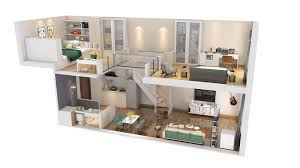 Duplex Apartment Floorplan Square40 3d Model Duplex Apartment Duplex Floor Plans Floor Plans