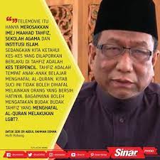 Berani mereka buat seruan sesat di bulan mulia ramadan. Mufti Tegur Telemovie Rosakkan Imej Institusi Tahfiz